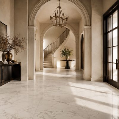 Marble foyer floor