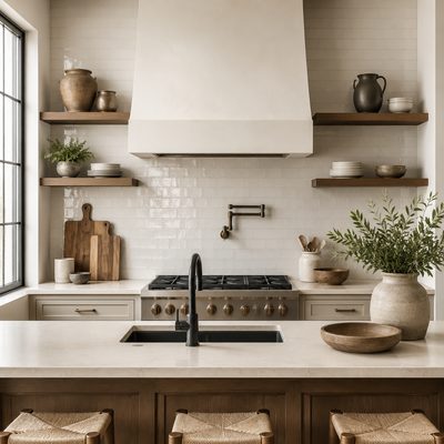 White subway tile kitchen